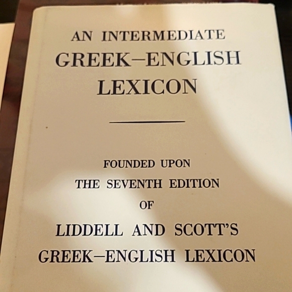 Intermediate Greek-English Lexicon Hardcover book - Picture 1 of 3